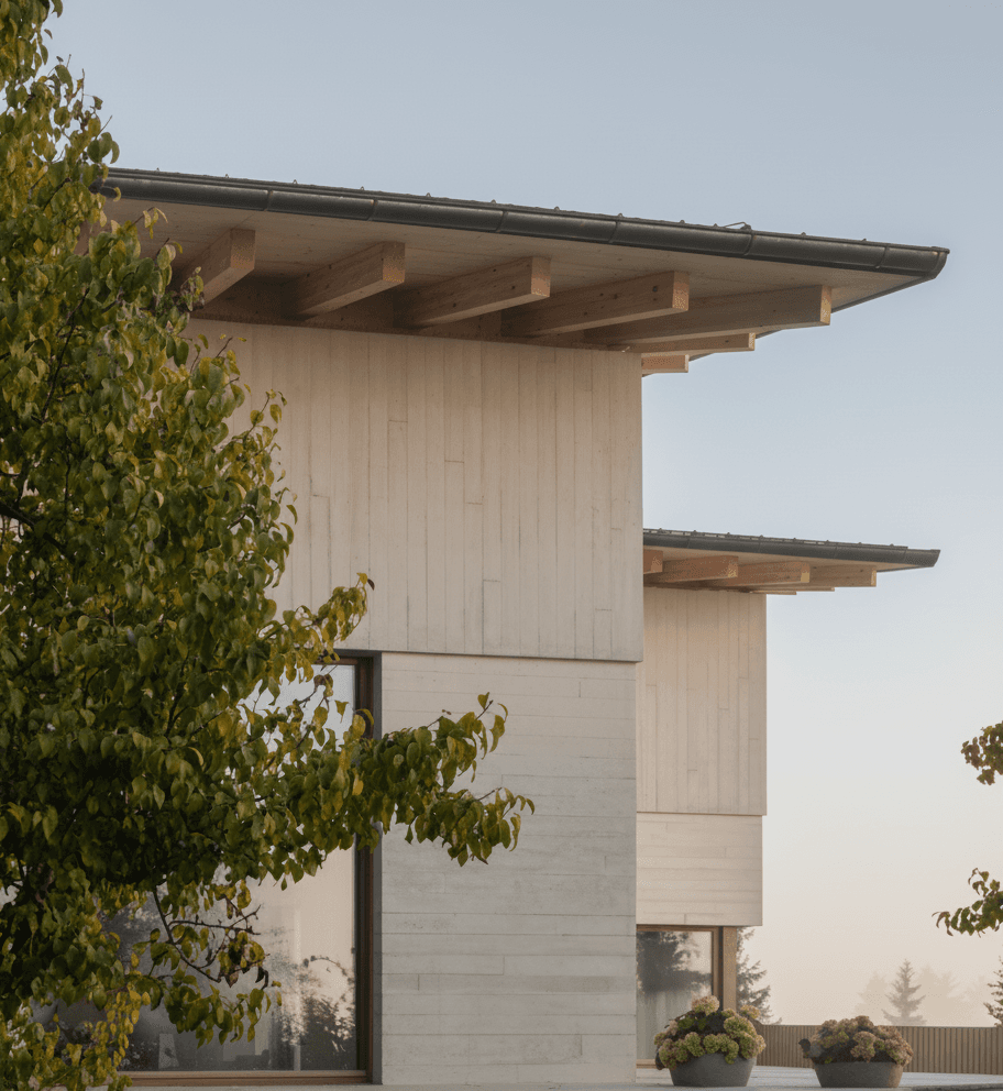 Design de maison architecturale moderne montrant des lignes épurées et une esthétique minimaliste